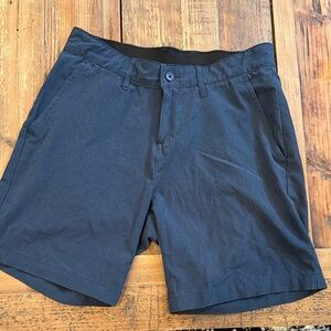 Zella Men's Dark Blue Flat Front Shorts